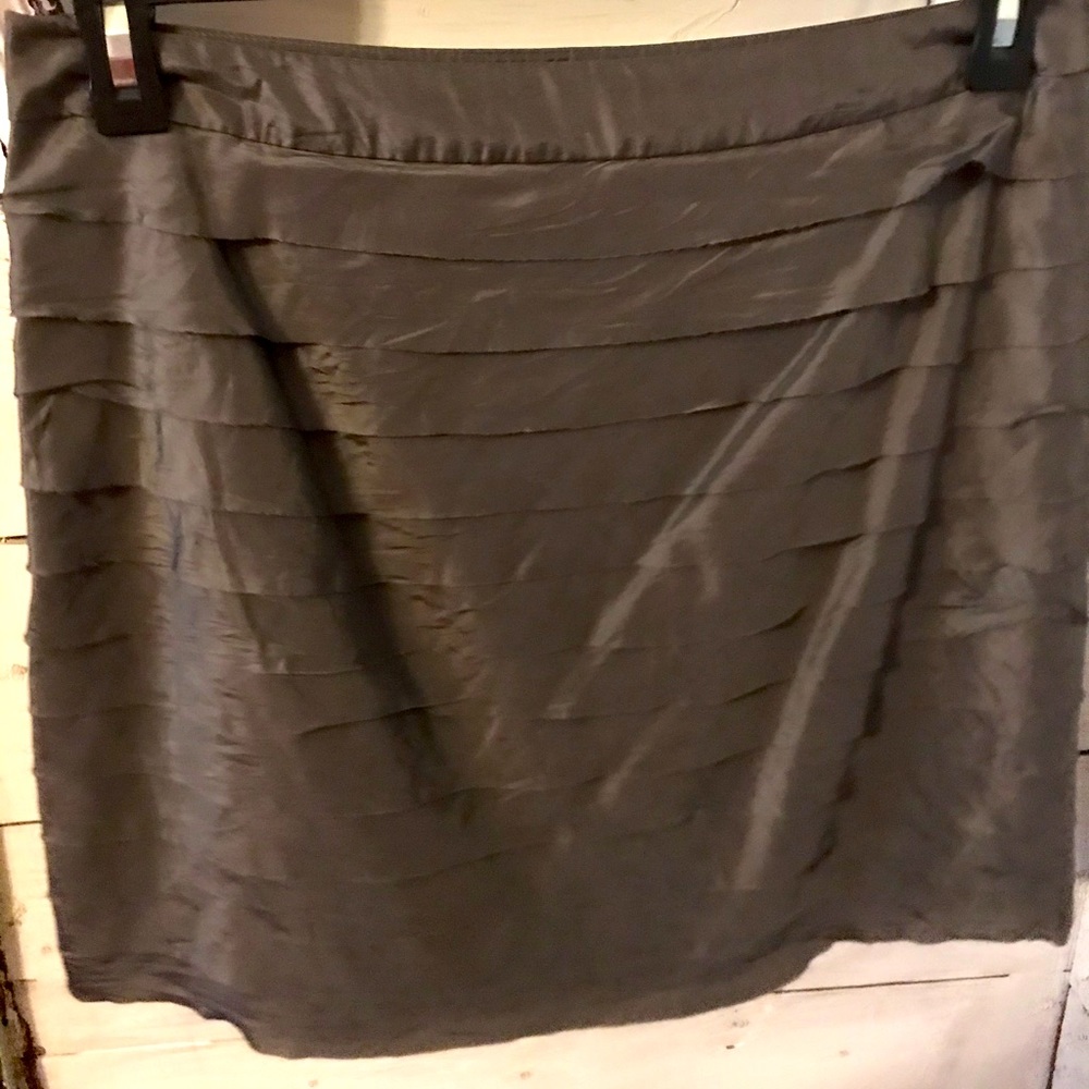 Bronze Ann Taylor midi skirt 8